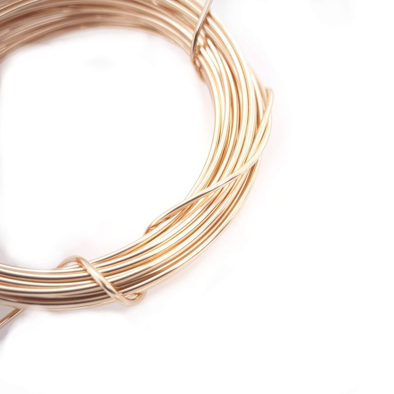 Craft Wire 18 Gauge, 14/20 Yellow Gold Filled Wire (Round) Dead Soft 14K Gold Filled Made in USA - 5FT by CRAFT WIRE - Image 5